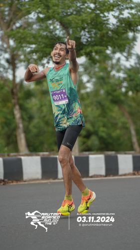 Race photo from Arutmin Borneo Run 2024