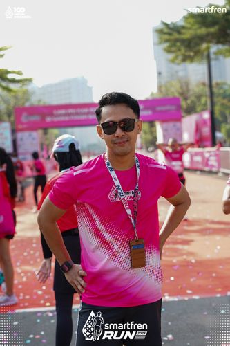 Race photo from Smartfren Run 2025 