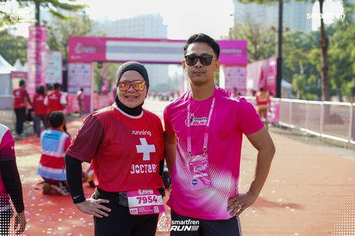 Race photo from Smartfren Run 2025 