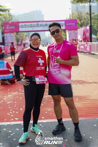 Race photo from Smartfren Run 2025 