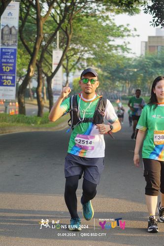 Race photo from BAF LIONS RUN 2024