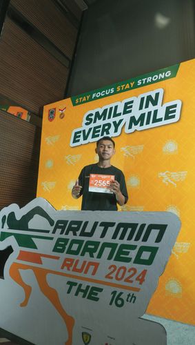 Race photo from Arutmin Borneo Run 2024