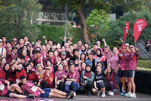 Race photo from Assurance Fun Run 2024