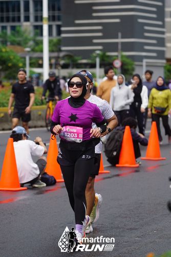Race photo from Smartfren Run 2024
