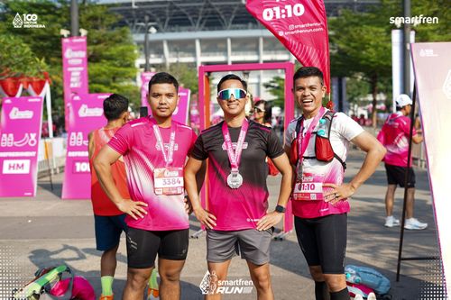 Race photo from Smartfren Run 2025 