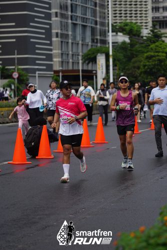 Race photo from Smartfren Run 2024