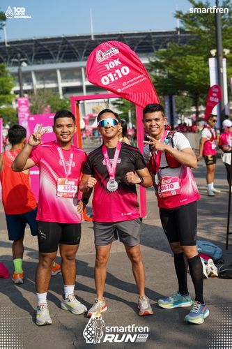 Race photo from Smartfren Run 2025 