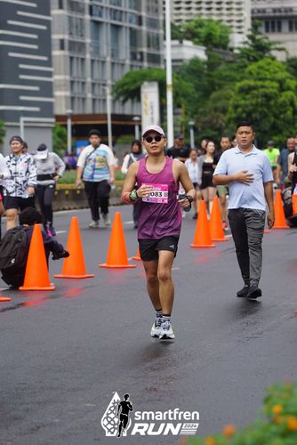 Race photo from Smartfren Run 2024