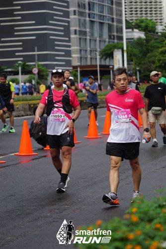 Race photo from Smartfren Run 2024