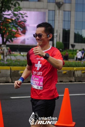 Race photo from Smartfren Run 2024