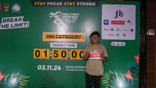 Race photo from Arutmin Borneo Run 2024