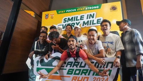 Race photo from Arutmin Borneo Run 2024