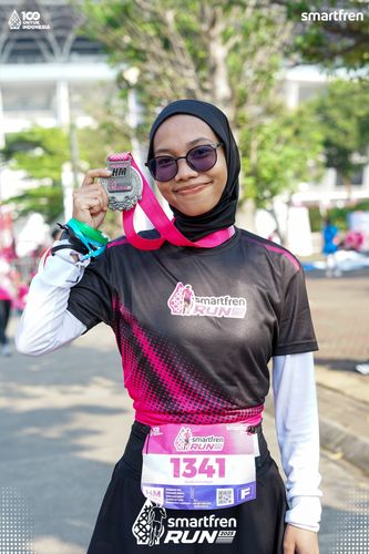 Race photo from Smartfren Run 2025 