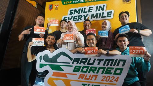 Race photo from Arutmin Borneo Run 2024