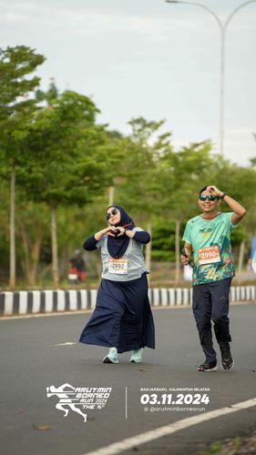 Race photo from Arutmin Borneo Run 2024