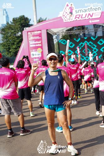 Race photo from Smartfren Run 2025 