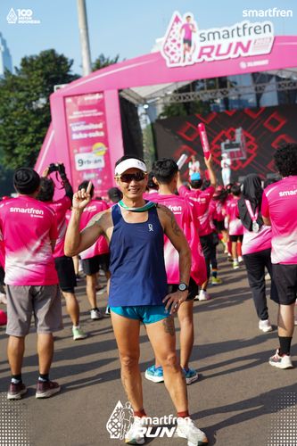 Race photo from Smartfren Run 2025 