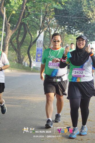 Race photo from BAF LIONS RUN 2024