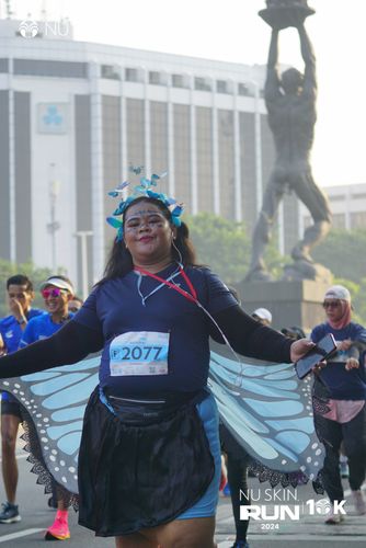 Race photo from Nu Skin Run 10K