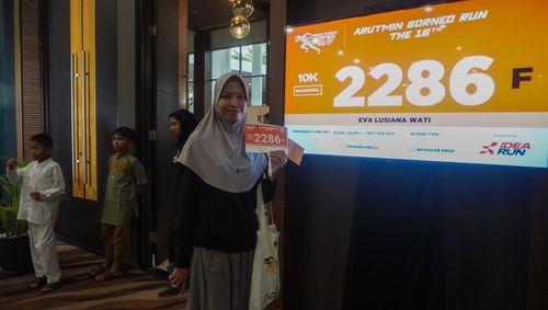 Race photo from Arutmin Borneo Run 2024