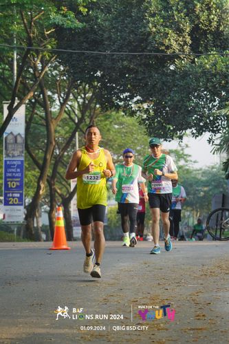 Race photo from BAF LIONS RUN 2024