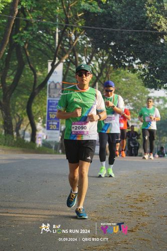 Race photo from BAF LIONS RUN 2024