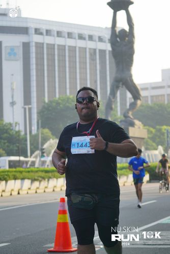 Race photo from Nu Skin Run 10K