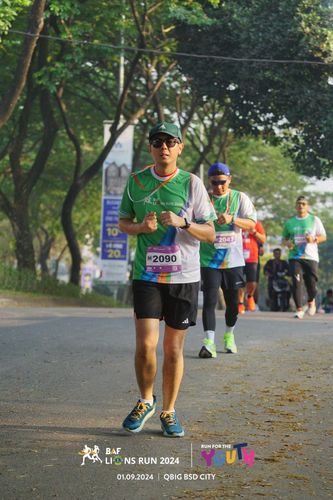 Race photo from BAF LIONS RUN 2024