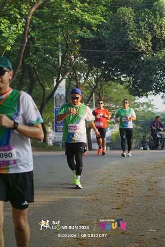 Race photo from BAF LIONS RUN 2024