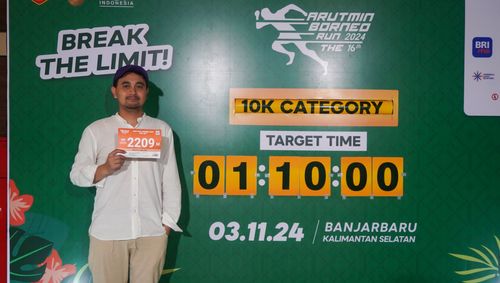 Race photo from Arutmin Borneo Run 2024