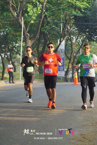 Race photo from BAF LIONS RUN 2024