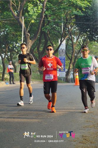 Race photo from BAF LIONS RUN 2024