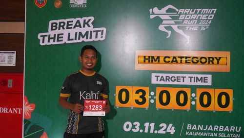 Race photo from Arutmin Borneo Run 2024