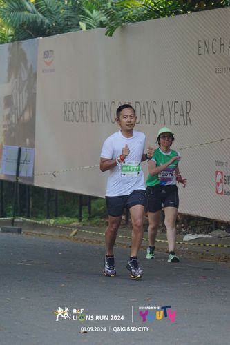 Race photo from BAF LIONS RUN 2024