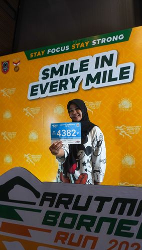 Race photo from Arutmin Borneo Run 2024