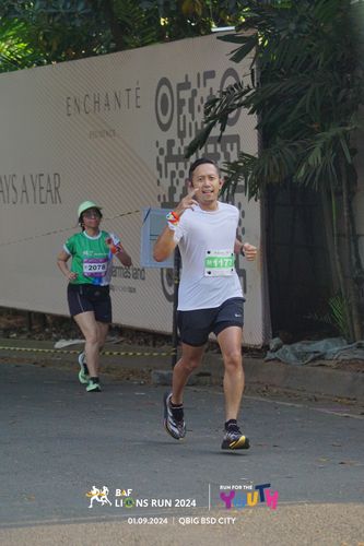 Race photo from BAF LIONS RUN 2024