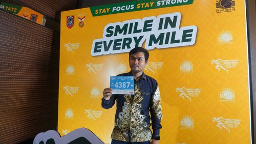 Race photo from Arutmin Borneo Run 2024