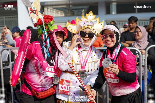 Race photo from Smartfren Run 2025 