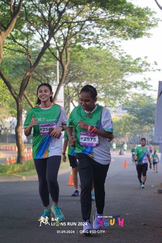 Race photo from BAF LIONS RUN 2024