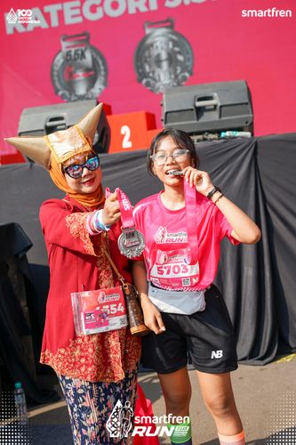 Race photo from Smartfren Run 2025 