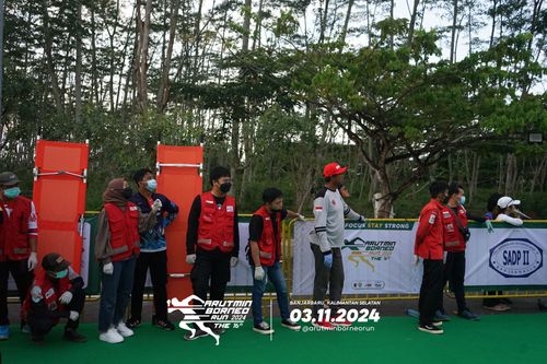 Race photo from Arutmin Borneo Run 2024