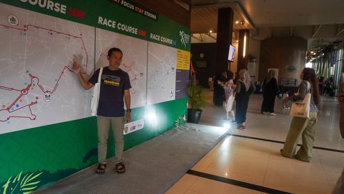 Race photo from Arutmin Borneo Run 2024