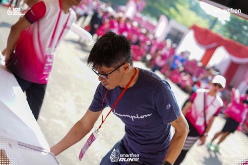 Race photo from Smartfren Run 2025 
