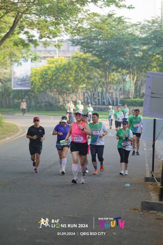 Race photo from BAF LIONS RUN 2024