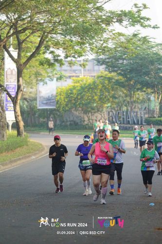 Race photo from BAF LIONS RUN 2024