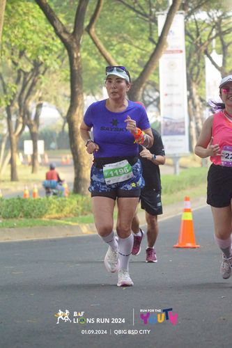 Race photo from BAF LIONS RUN 2024