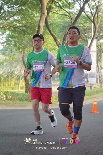 Race photo from BAF LIONS RUN 2024