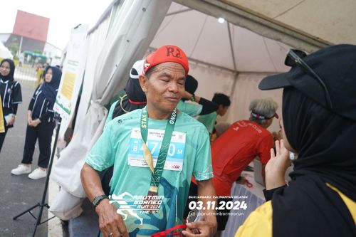 Race photo from Arutmin Borneo Run 2024