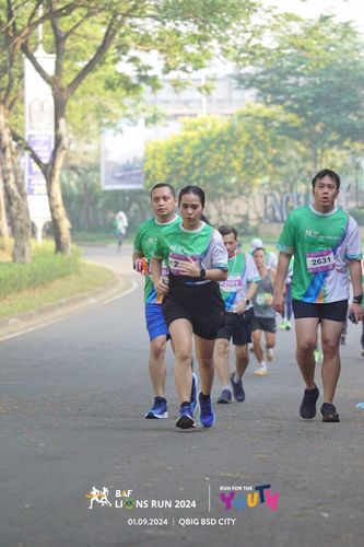 Race photo from BAF LIONS RUN 2024