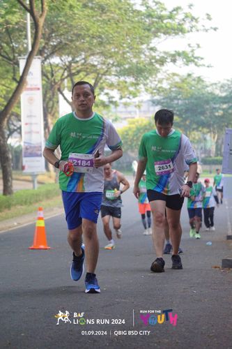 Race photo from BAF LIONS RUN 2024